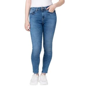 Spykar Women Light Blue Cotton Super Skinny Ankle Length Jeans Alexa