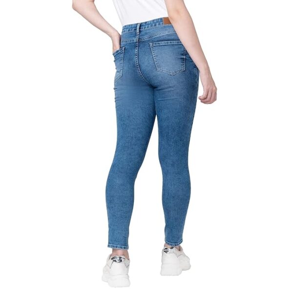 Spykar Women Light Blue Cotton Super Skinny Ankle Length Jeans Alexa