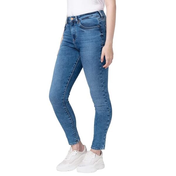 Spykar Women Light Blue Cotton Super Skinny Ankle Length Jeans Alexa